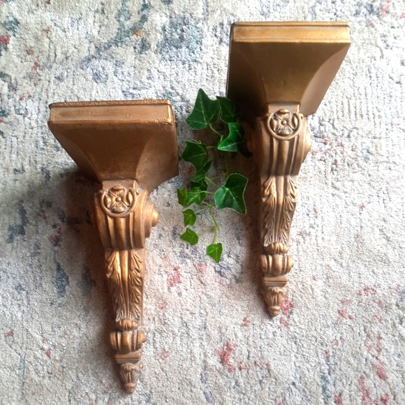 Bombay Company Accents Vintage Ornate Gold Wall Sconce Candle